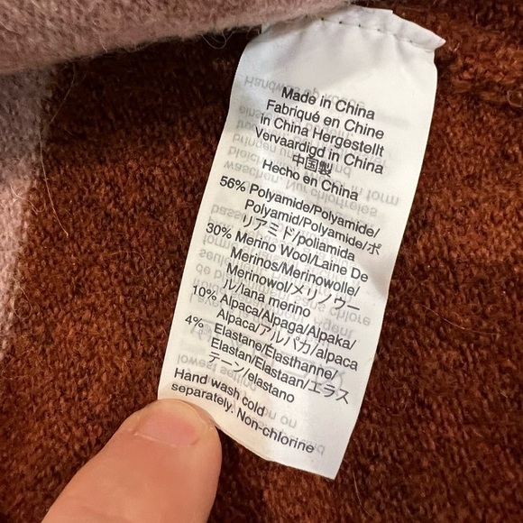 NWT Madewell Large Super Soft Ryder Stripe Cardigan Colorblock Stripe Sweater - Picture 6 of 7